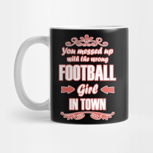 American Football Player Champion Girls Saying Mug